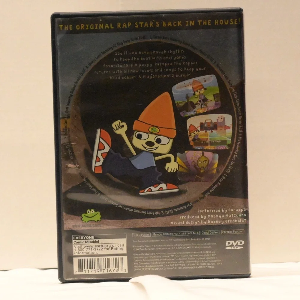 PaRappa the Rapper 2 CIB Sony PS2 Complete w/ Case Manual Disc